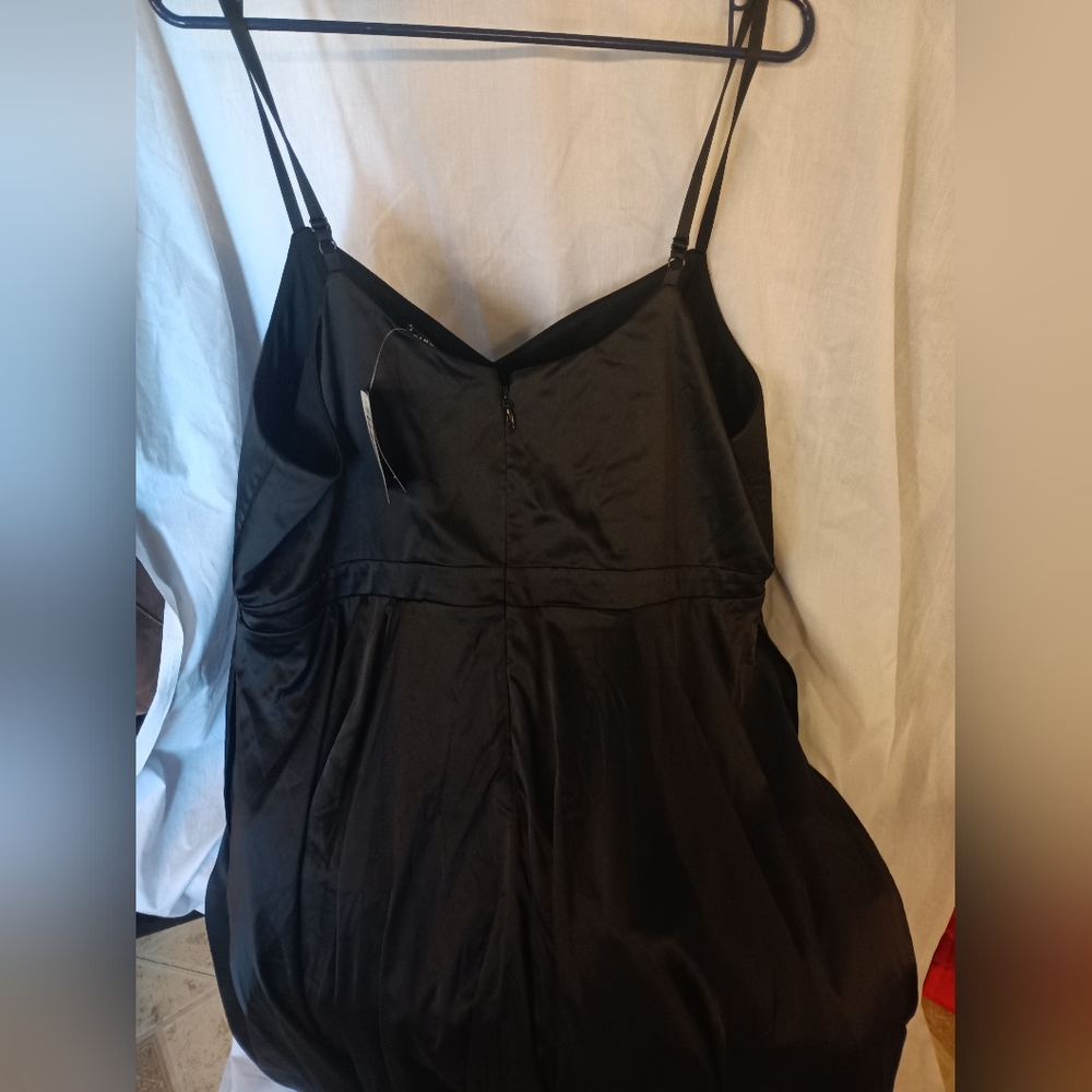 Torrid Mini Satin Skater Dress - Picture 2 of 7